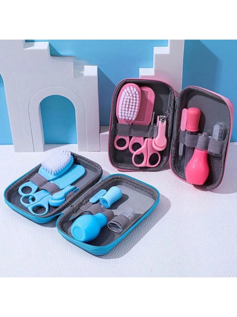 Kit Cuidados Com O Bebê 8 Em 1 Zipper Saco Pacote De Saúde Conjunto Cortador De Unhas 8 Peças De