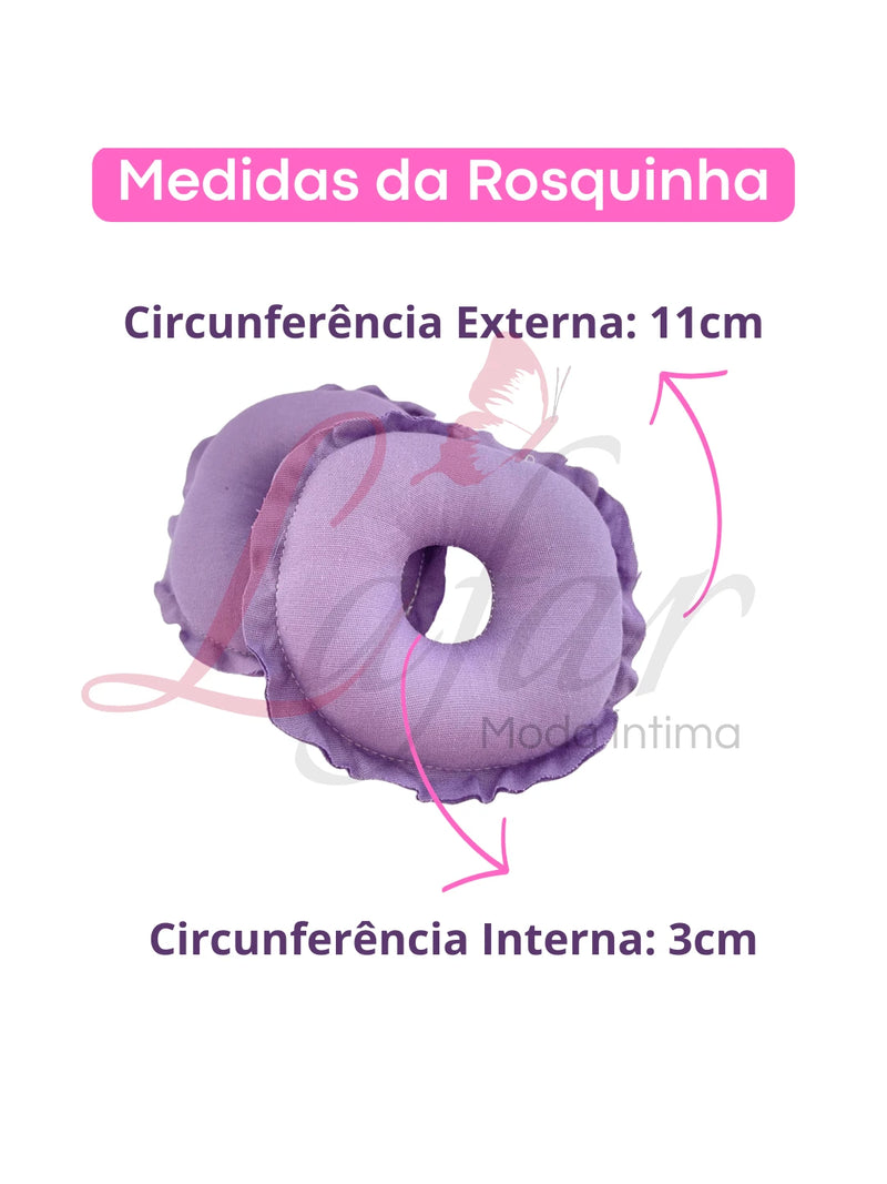 Kit 3 Pares de Protetor Para Seios Rosquinha de Amamentar Gestante Pós Parto Maternidade Lavavél