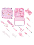 Belifou Kit Higiene Bebe - 13 Ferramentas De Cuidados Para Bebê - Inclui Pente Tesoura para Bebê Termômetro Cortador de Unhas e Lixa de Unhas Com Bolsa Organizadora Prática Para Bebê - Livre de BPA