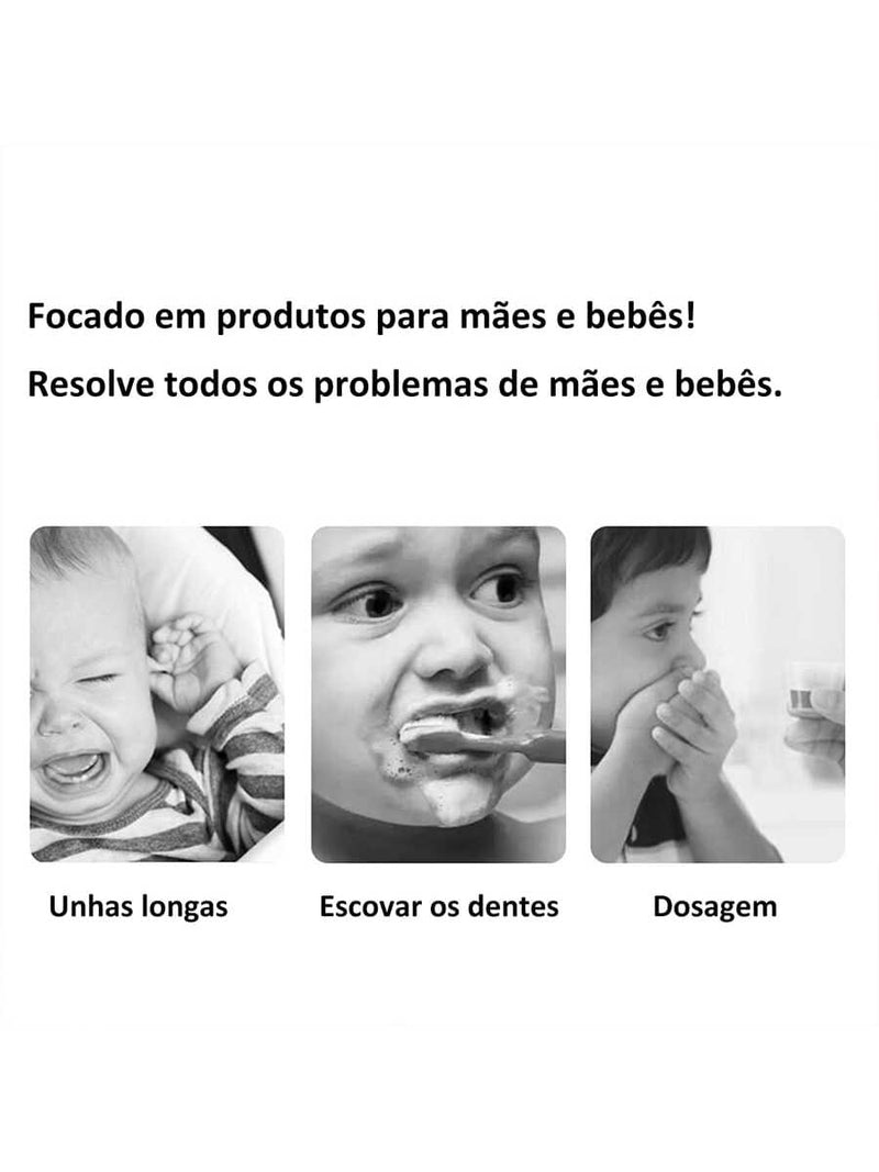 Belifou Kit Higiene Bebe - 13 Ferramentas De Cuidados Para Bebê - Inclui Pente Tesoura para Bebê Termômetro Cortador de Unhas e Lixa de Unhas Com Bolsa Organizadora Prática Para Bebê - Livre de BPA